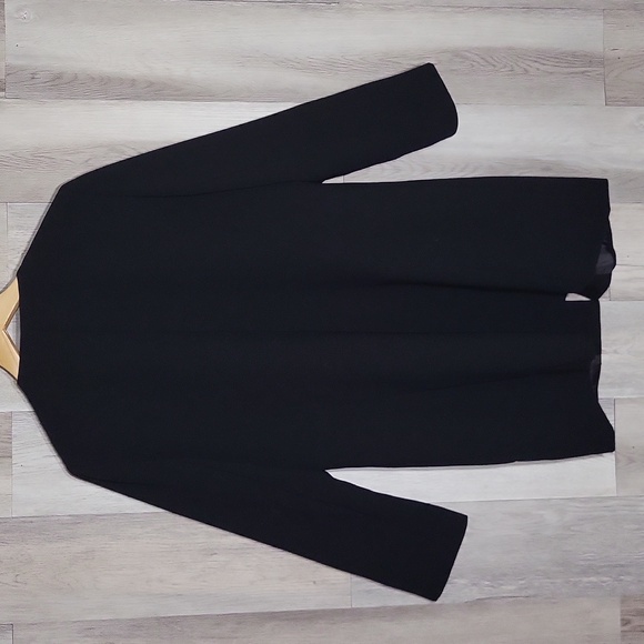 Tahari Arthur S Levine Womens 10P Long Blazer Open Front Embroidered Floral - Picture 6 of 8